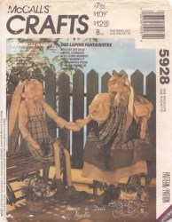 5928  MCCALLS 27.5'' BOY & GIRL RABBIT WHIMSICAL WABBIT DOLLS PATTERN UNCUT